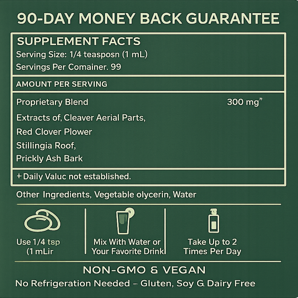 Lymphatic Drainage Supplement | Herbal Blend